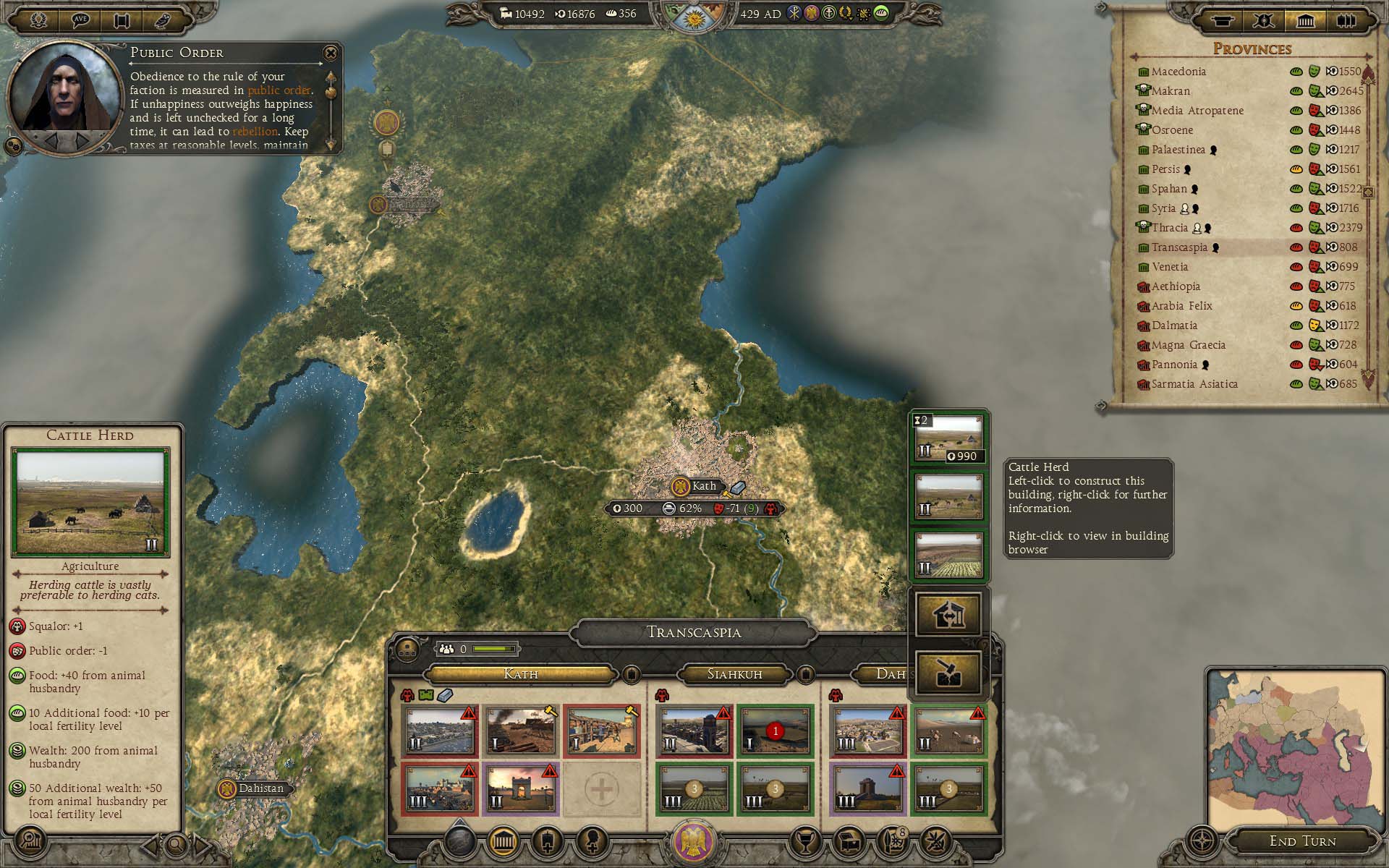 Pc Blog 16年4月19日 Total War Attila Twa 24 繁栄を謳歌する東ローマ帝国
